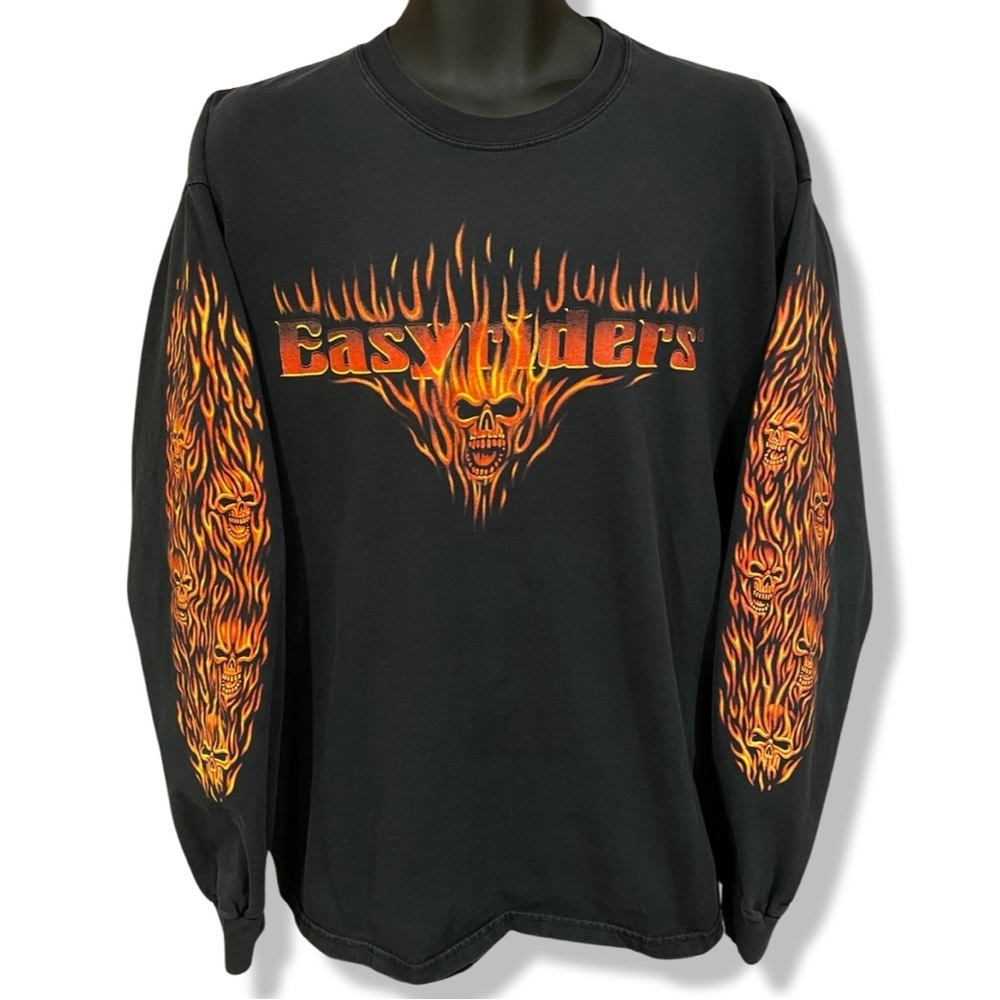 Vintage 90s Easy Rider LongSleeve Shirt - Picture 2 of 6